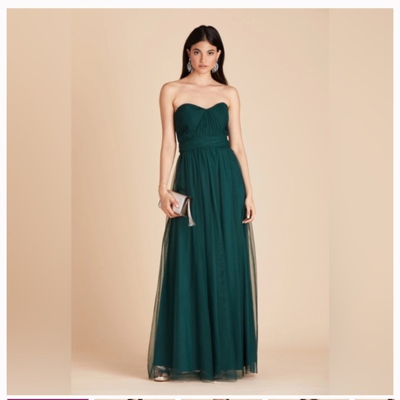 Birdy Grey Christina Convertible Dress Emerald Tulle - Picture 1 of 6